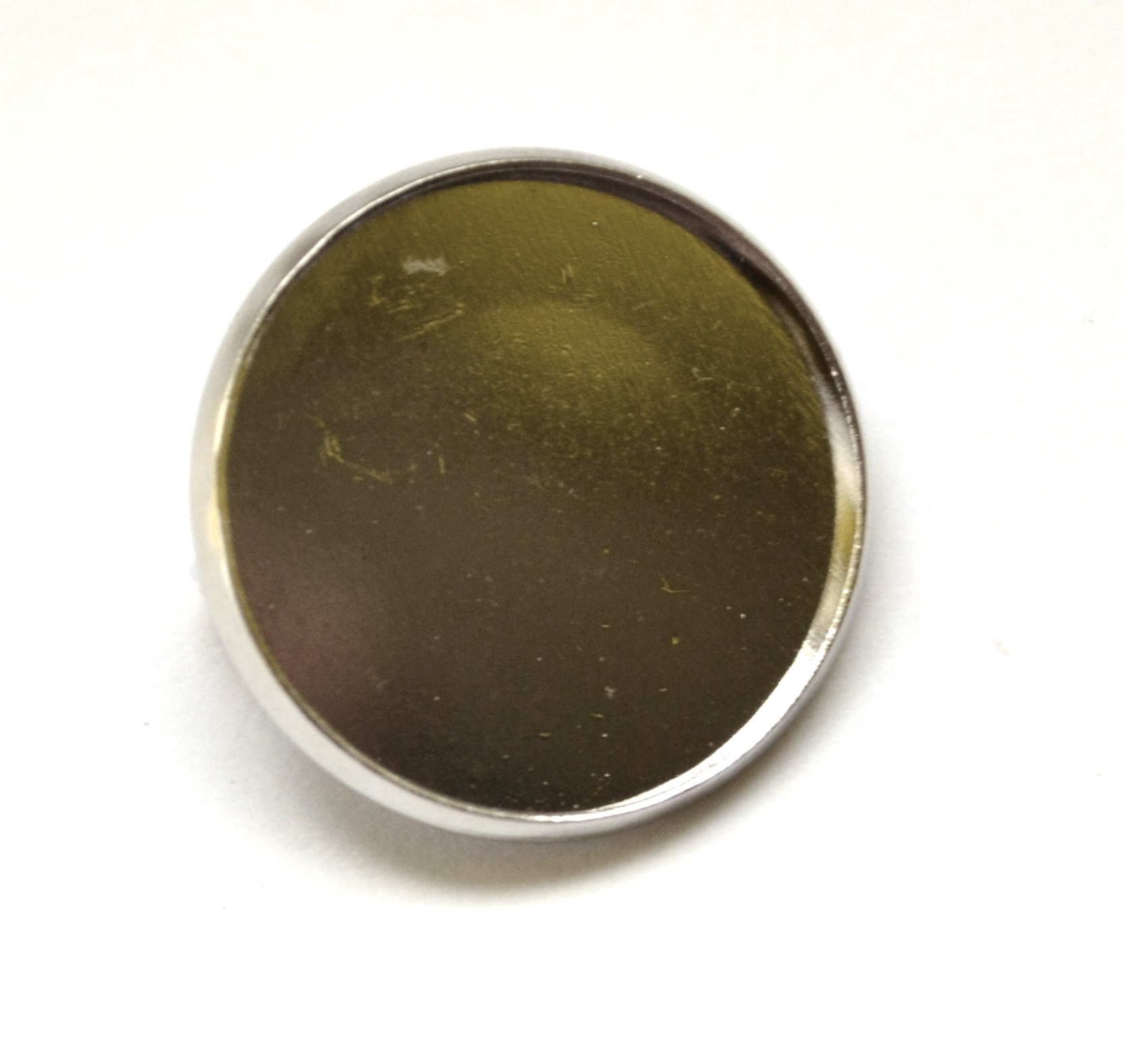 Brošňa kruh 18 mm, platinová farba, 1 ks, II.trieda