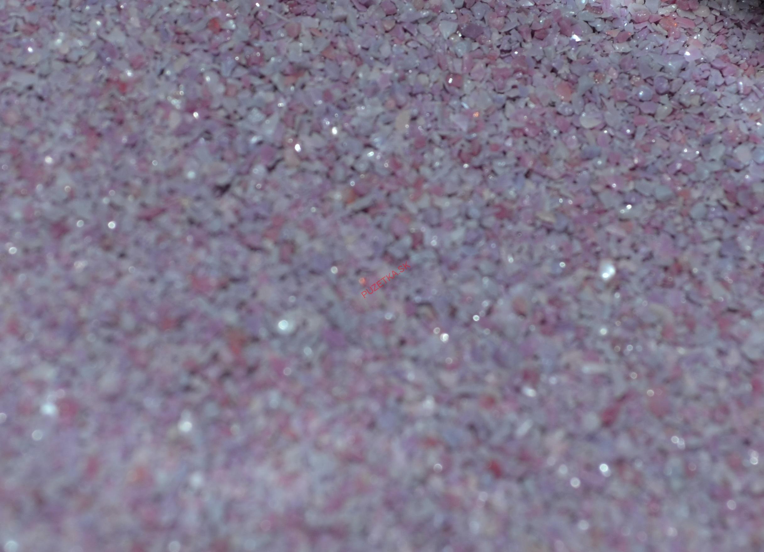 Prášok na sklo - fialovo ružový