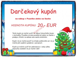 Darčekový kupón 20 Eur