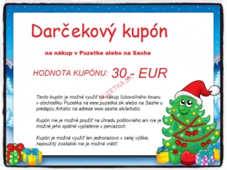 Darčekový kupón 30 Eur